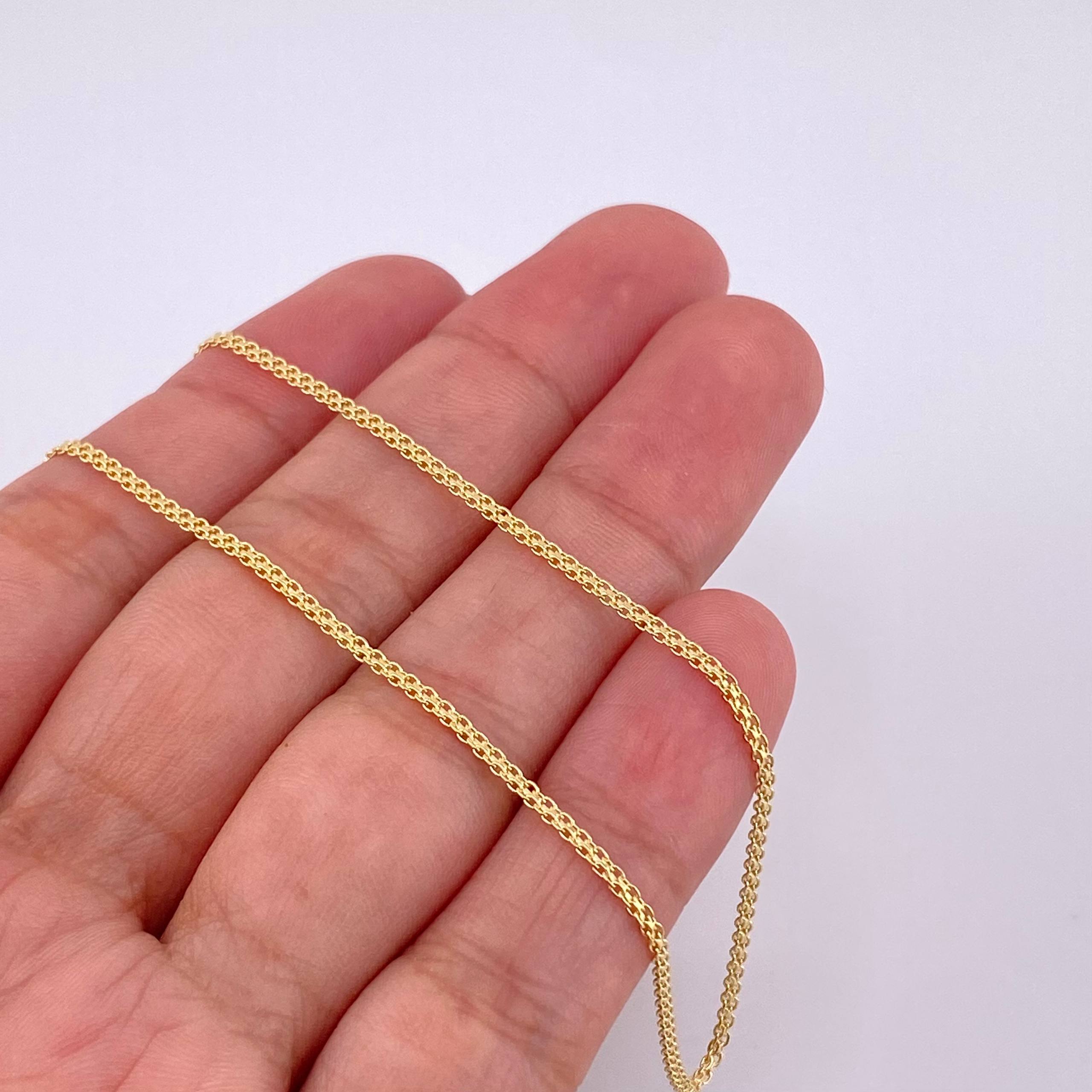Cadena China 2.5g / 18 in / 1.4mm Oro Amarillo 18K