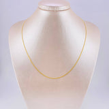 Cadena China 2.55g / 18 in / 1.4mm Oro Amarillo 18K