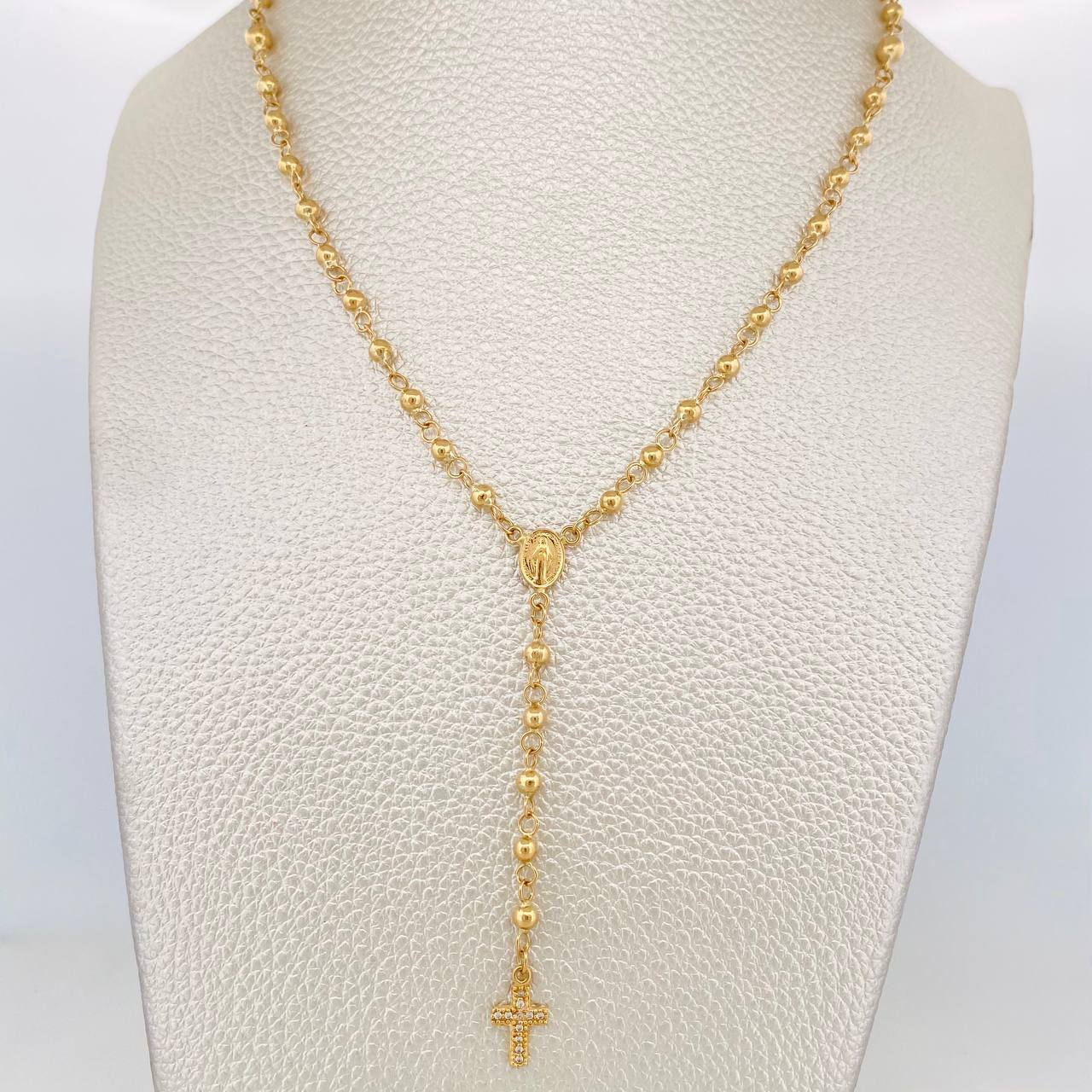 Miraculous Virgin Rosary 7.1 g / 18 1/2 in / 3 mm Yellow Gold 18K