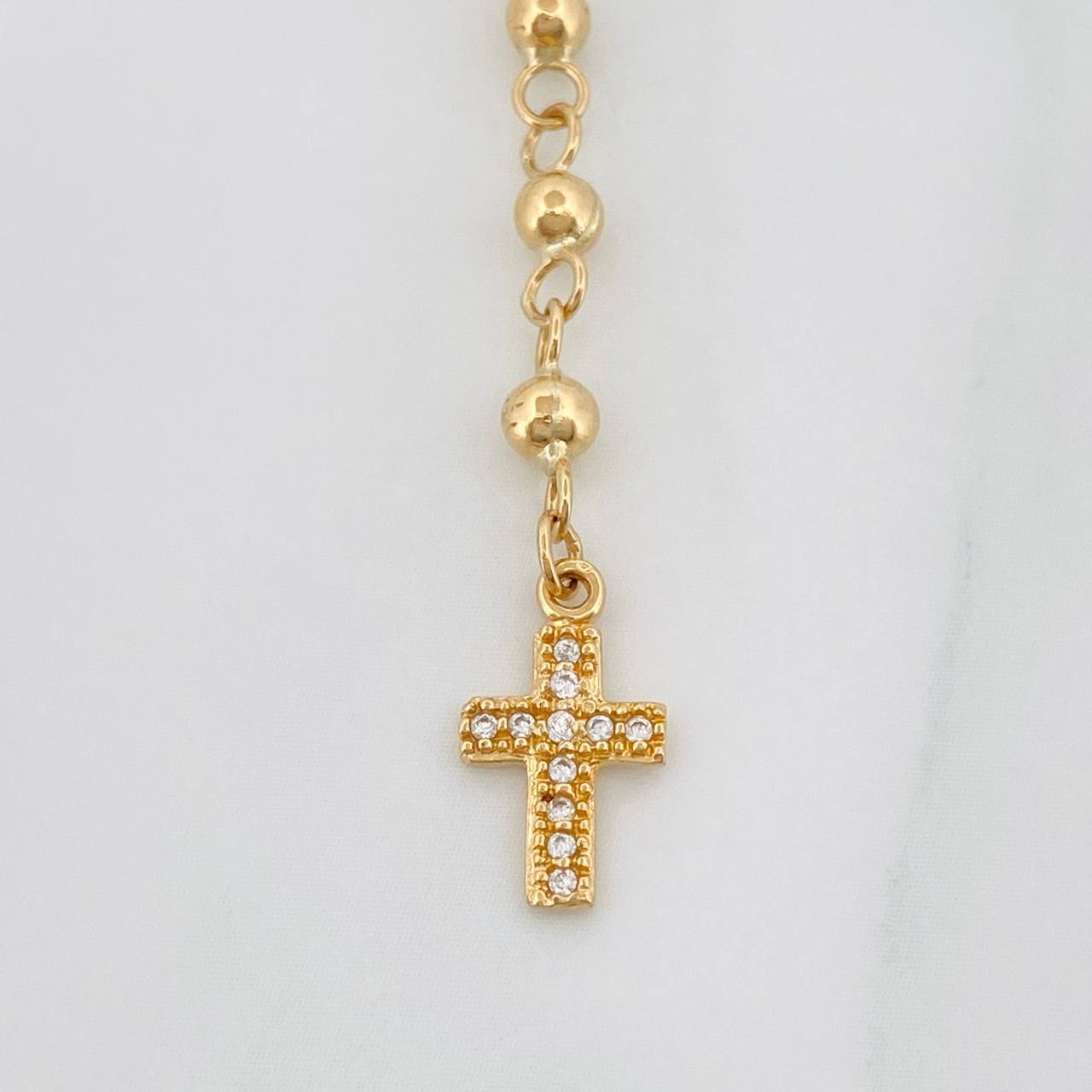 Miraculous Virgin Rosary 7.1 g / 18 1/2 in / 3 mm Yellow Gold 18K