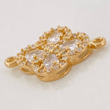 Herraje Trebol 1.7 g / 3/4 in Oro Amarillo 18K