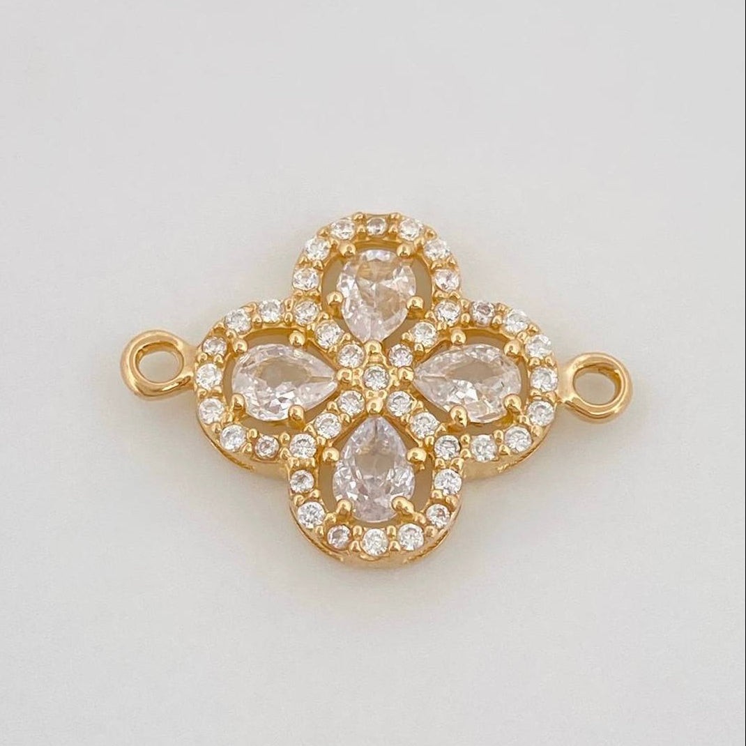 Herraje Trebol 1.7 g / 3/4 in Oro Amarillo 18K