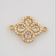 Herraje Trebol 1.7 g / 3/4 in Oro Amarillo 18K