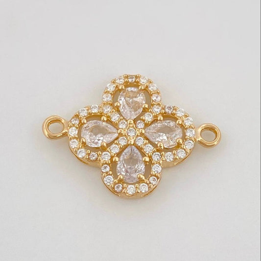 Charm Clover 1.7 g / 3/4 in Yellow Gold 18K
