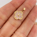 Dije Trebol 2.9 g / 3/4 in Oro Amarillo 18K