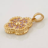 Dije Trebol 2.9 g / 3/4 in Oro Amarillo 18K