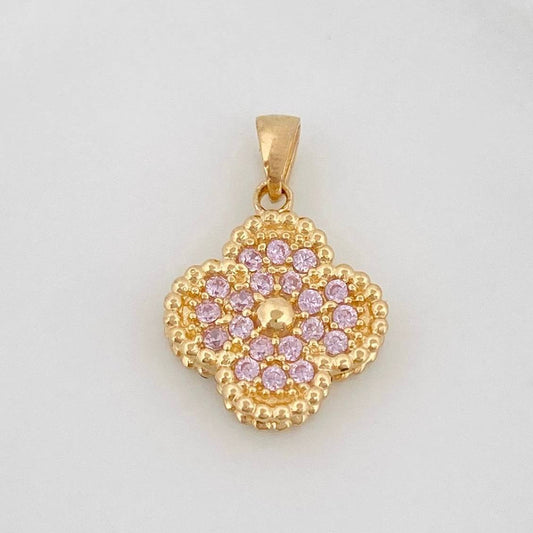 Dije Trebol 2.9 g / 3/4 in Oro Amarillo 18K