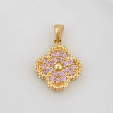 Dije Trebol 2.9 g / 3/4 in Oro Amarillo 18K