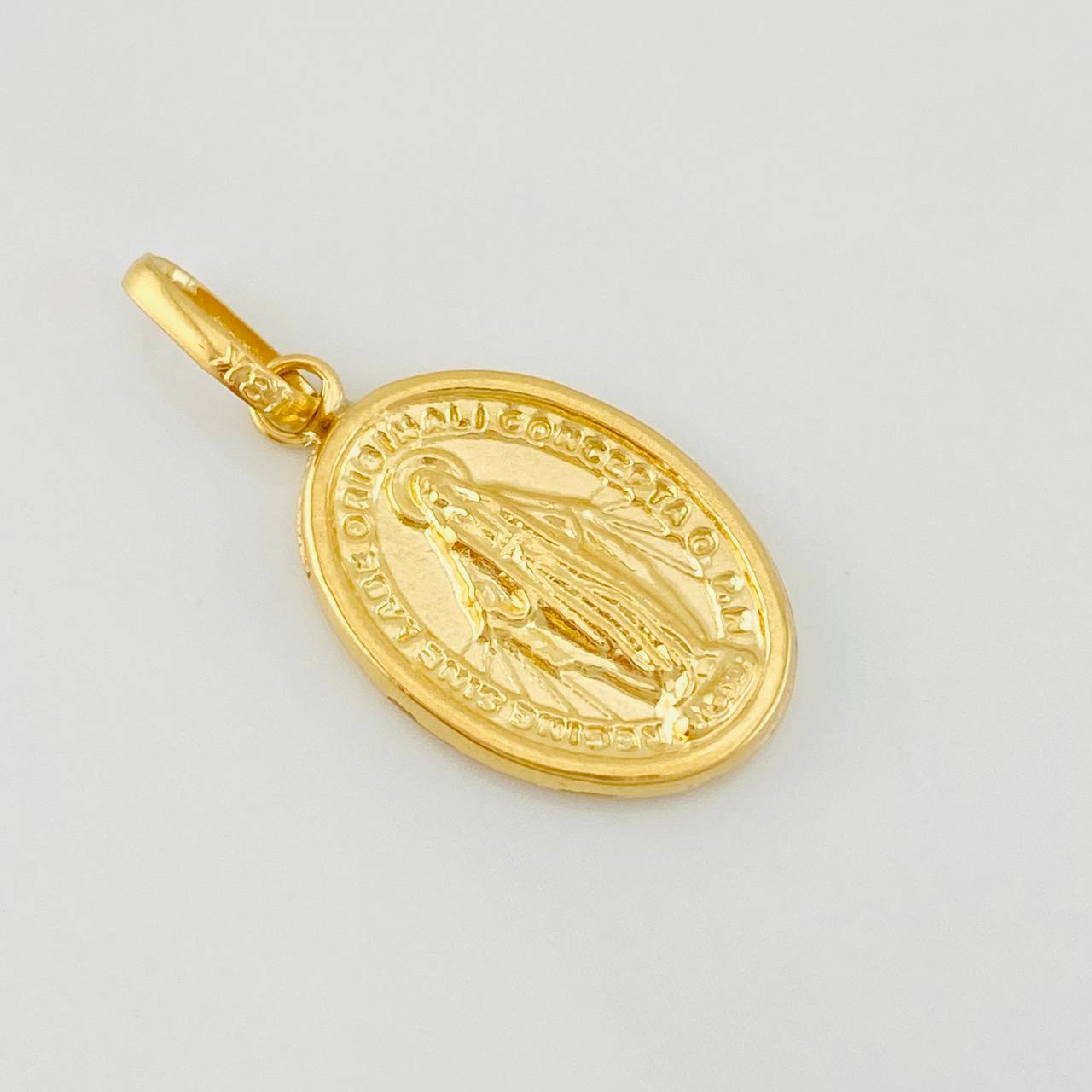 Dije Virgen Milagrosa 0.7g / 3/4 in Oro Amarillo 18K