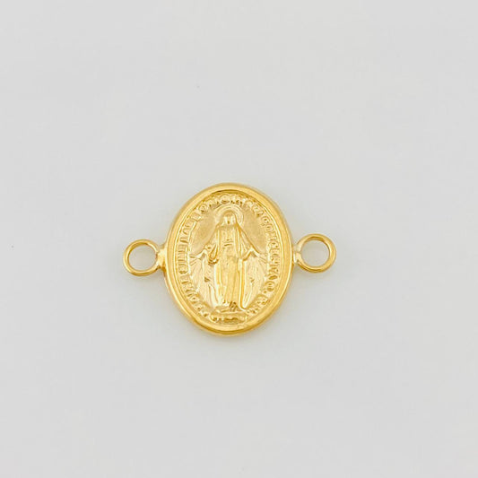 Herraje Virgen Milagrosa 0.6g / 1/2 in Oro Amarillo 18K