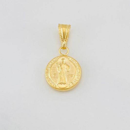 Dije San Benito 0.65g / 3/4 in Oro Amarillo 18K