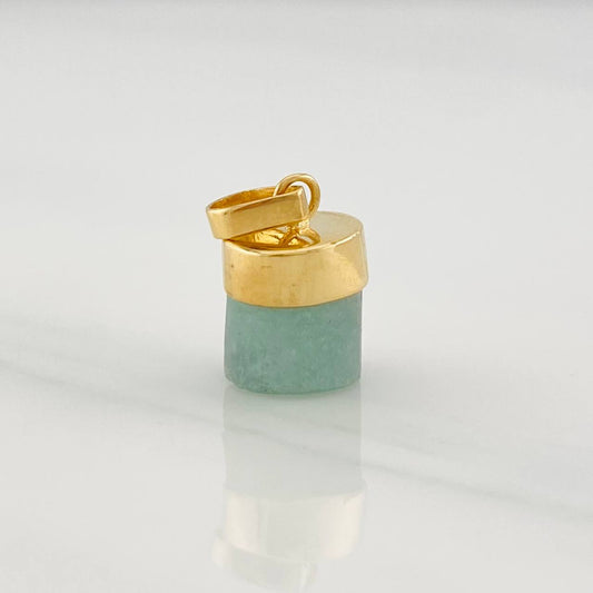 Dije Morralla Esmeralda 0.8g / 1/2 in Oro Amarillo 18K