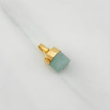 Dije Morralla Esmeralda 0.8g / 1/2 in Oro Amarillo 18K