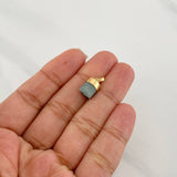 Dije Morralla Esmeralda 0.8g / 1/2 in Oro Amarillo 18K