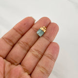Dije Morralla Esmeralda 0.4g / 1/2 in Oro Amarillo 18K
