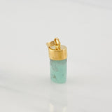Dije Morralla Esmeralda 0.8g / 3/4 in Oro Amarillo 18K