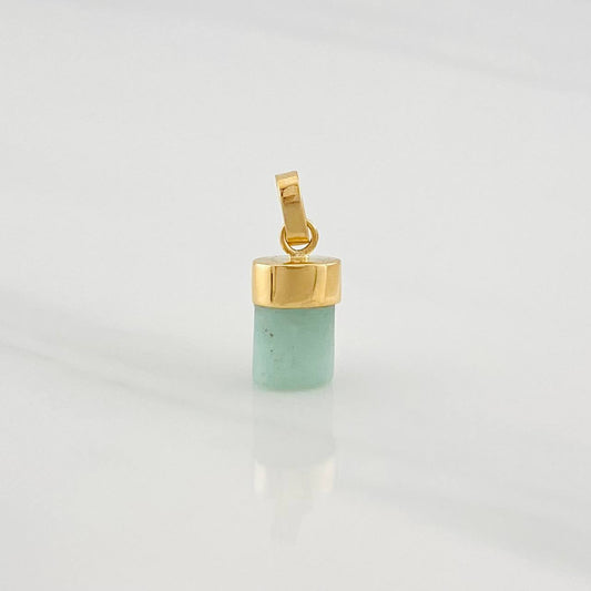 Dije Morralla Esmeralda 0.4g / 1/2 in Oro Amarillo 18K