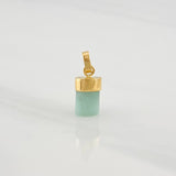 Dije Morralla Esmeralda 0.4g / 1/2 in Oro Amarillo 18K