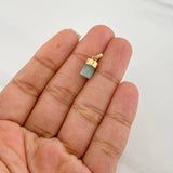 Dije Morralla Esmeralda 0.4g / 1/2 in Oro Amarillo 18K