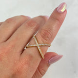 Anillo X 3.65 g / T7 1/2 Oro Amarillo 18K