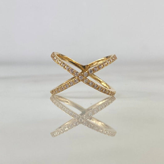Anillo X 3.6gr / T7 / Oro Amarillo 18K ©