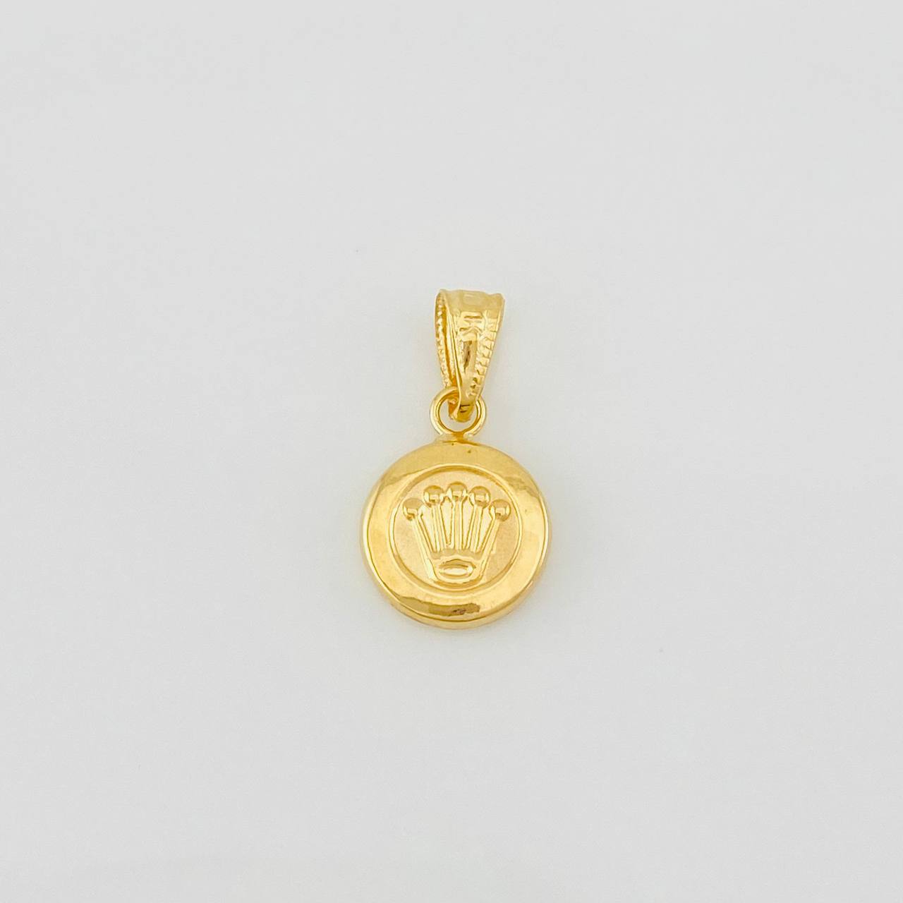 Dije Corona 0.65g / 3/4 in Oro Amarillo 18K
