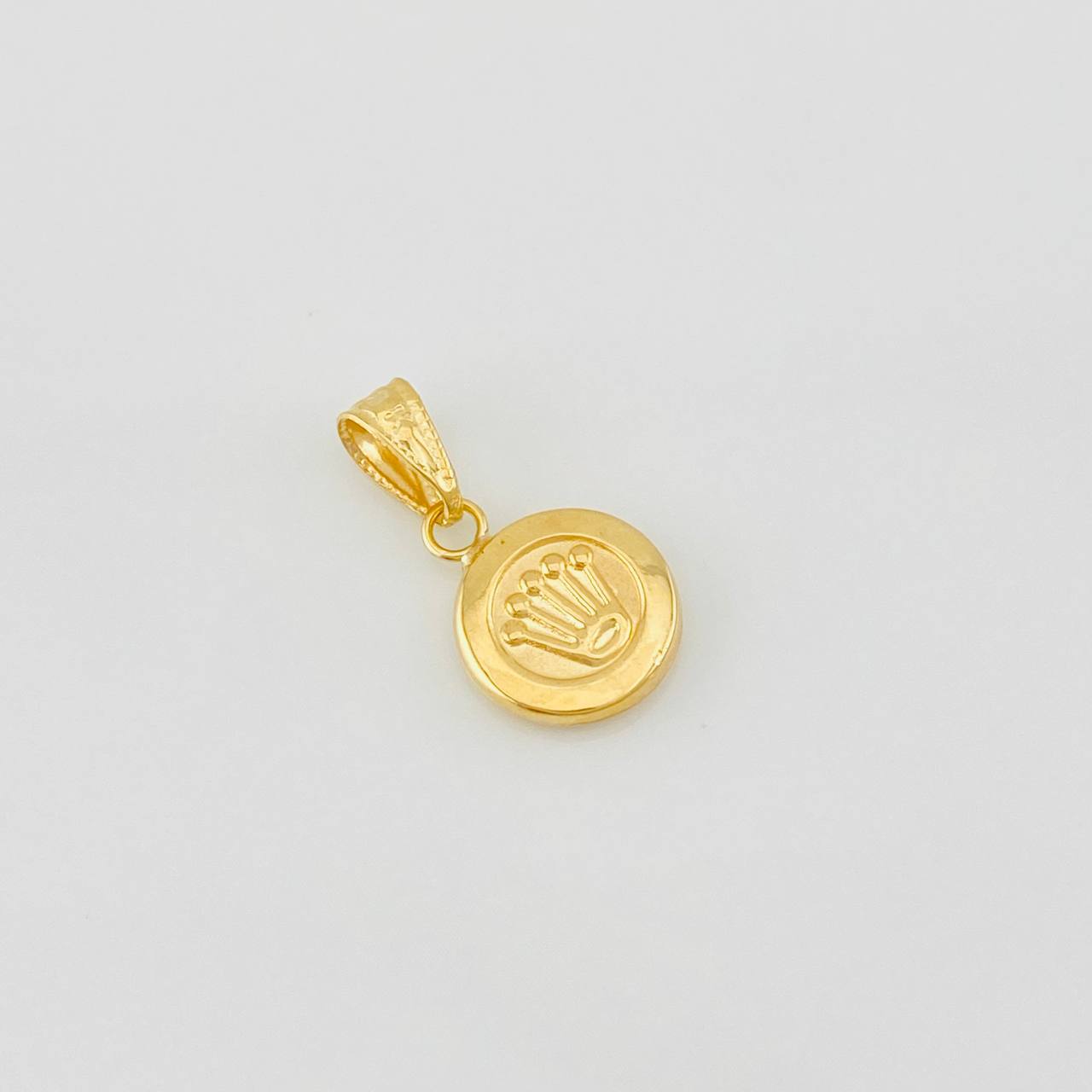Dije Corona 0.65g / 3/4 in Oro Amarillo 18K