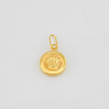 Dije Corona 0.6g / 3/4 in Oro Amarillo 18K
