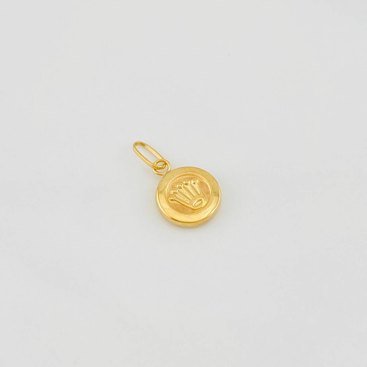 Dije Corona 0.6g / 3/4 in Oro Amarillo 18K