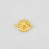 Herraje Corona 0.8g / 3/4 in Oro Amarillo 18K