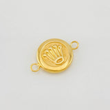 Herraje Corona 0.8g / 3/4 in Oro Amarillo 18K