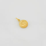 Dije Corona Texturizado 0.5g / 3/4 in Oro Amarillo 18K