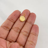 Dije Corona Texturizado 0.5g / 3/4 in Oro Amarillo 18K