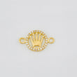 Herraje Corona 0.95g / 3/4 in Oro Amarillo 18K