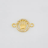 Herraje Corona 0.95g / 3/4 in Oro Amarillo 18K