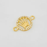 Herraje Corona 0.95g / 3/4 in Oro Amarillo 18K