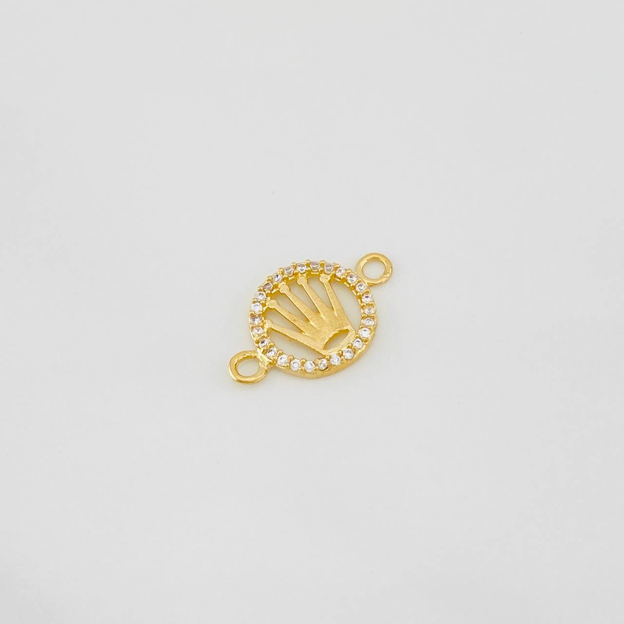 Herraje Corona 0.95g / 3/4 in Oro Amarillo 18K