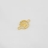 Herraje Corona 0.95g / 3/4 in Oro Amarillo 18K