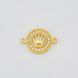Charm Crown 1.2g / 3/4 in Yellow Gold 18K