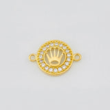 Charm Crown 1.2g / 3/4 in Yellow Gold 18K