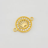 Charm Crown 1.2g / 3/4 in Yellow Gold 18K