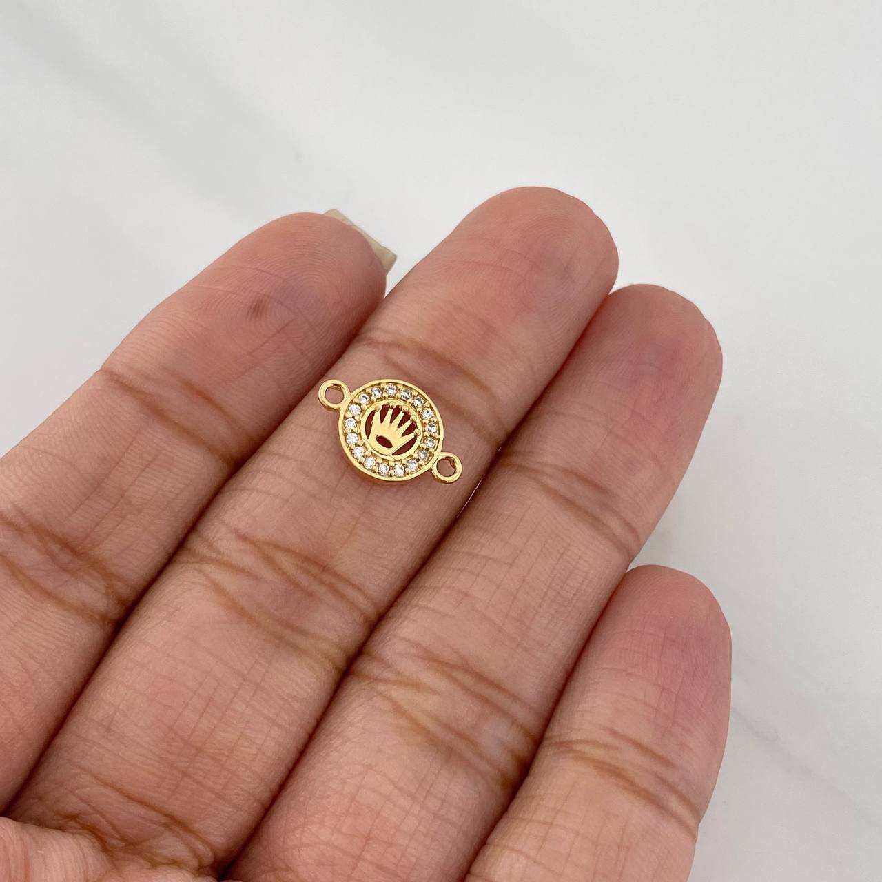 Herraje Corona 0.7g / 1/2 in Oro Amarillo 18K