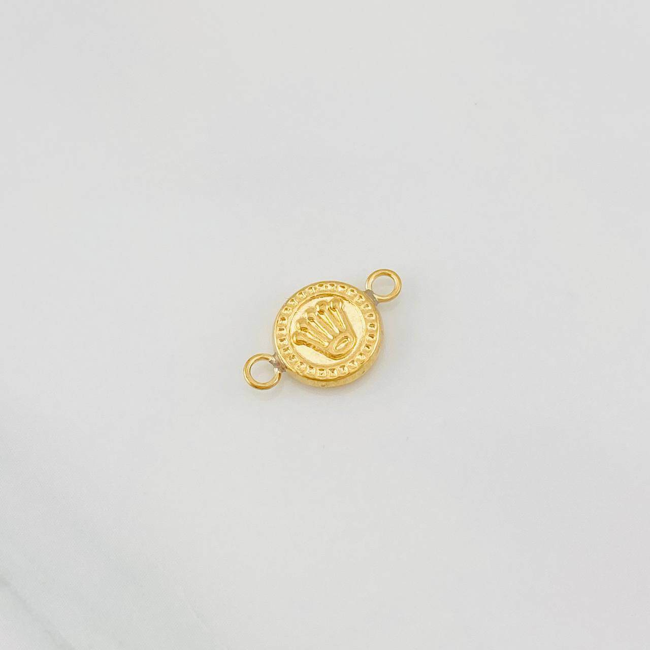 Herraje Corona Texturizado 0.4g / 1/2 in Oro Amarillo 18K