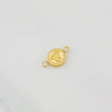 Herraje Corona Texturizado 0.4g / 1/2 in Oro Amarillo 18K