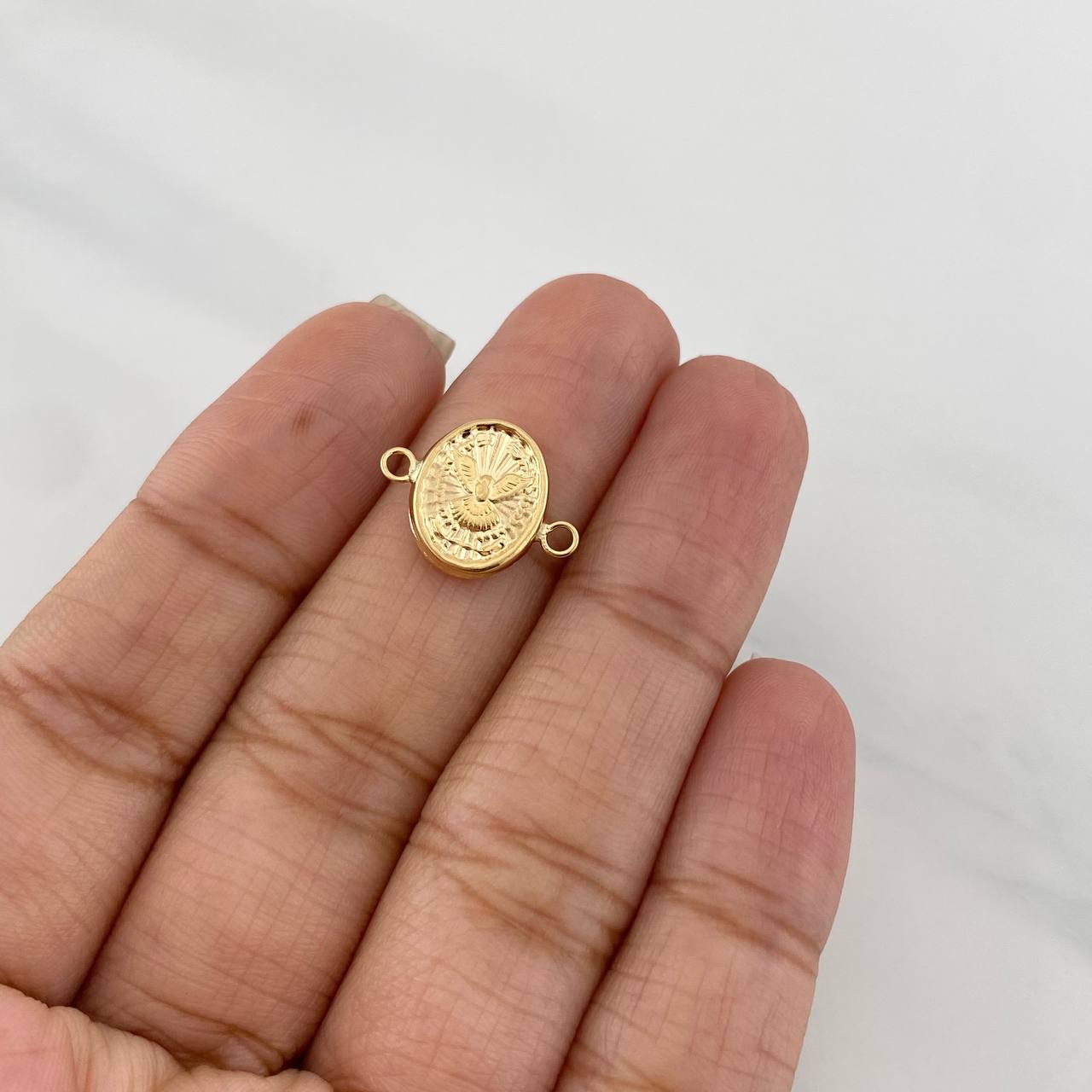 Herraje Espíritu Santo 0.6g / 1/2 in Oro Amarillo 18K