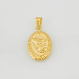 Pendant Saint Michael the Archangel 1.2g / 1 in Yellow Gold 18K