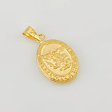 Pendant Saint Michael the Archangel 1.2g / 1 in Yellow Gold 18K