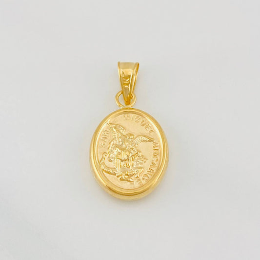 Dije San Miguel Arcangel 1.1g / 3/4 in Oro Amarillo 18K