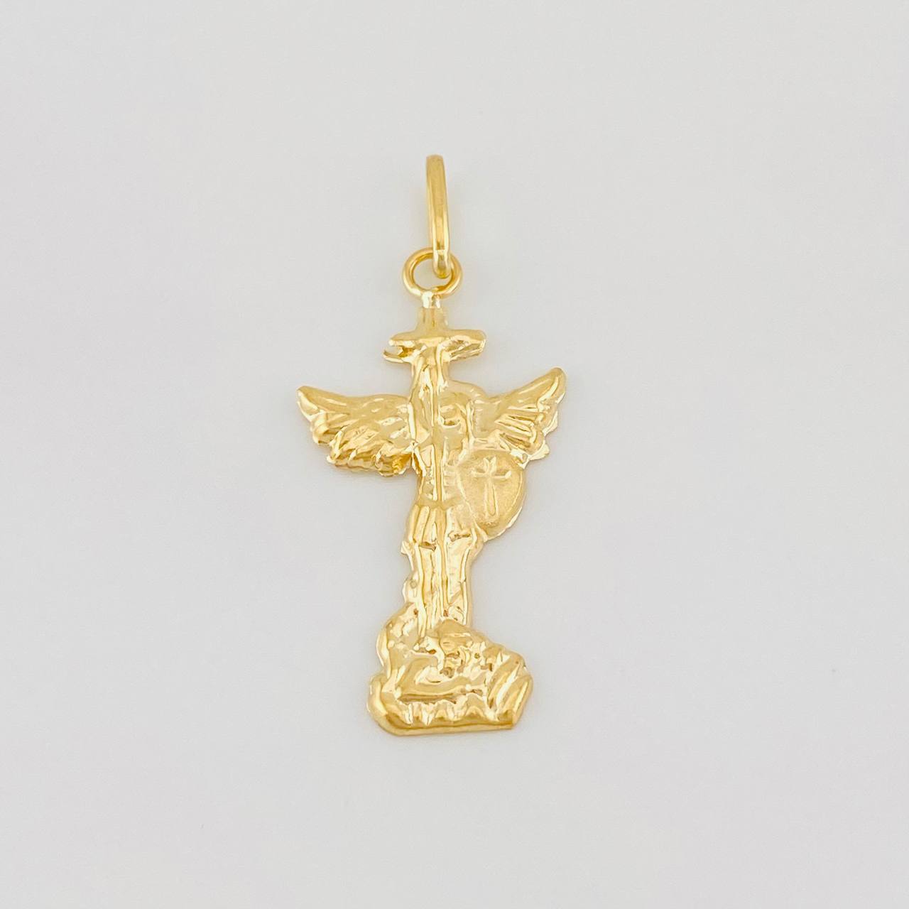 Dije San Miguel Arcángel 0.65g / 1 in Oro Amarillo 18K