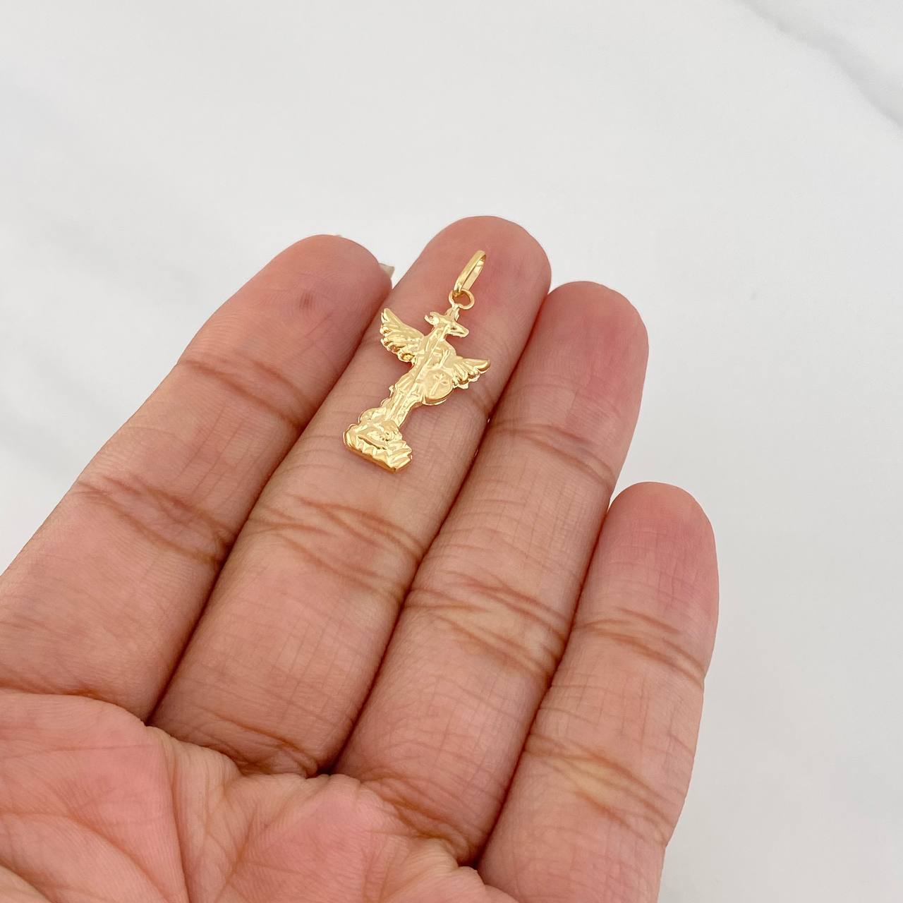 Dije San Miguel Arcángel 0.65g / 1 in Oro Amarillo 18K